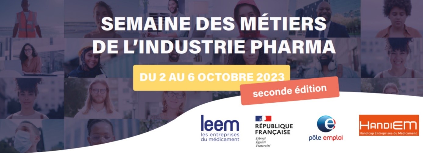 La semaine des métiers de l’industrie pharmaceutique du 2 au 6 octobre 2023